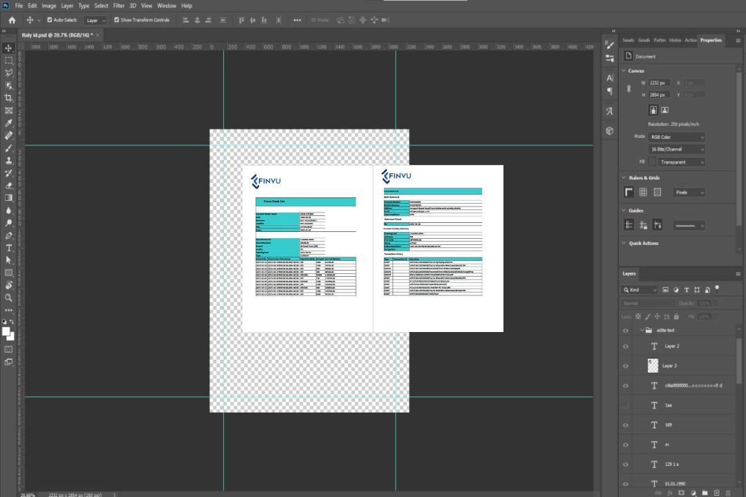 Relevé de compte India Finvu Bank Ltd. Modèle Word et PDF, 2 pages template